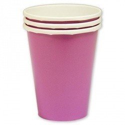 Стаканы Ярко-розовые, 8 штук