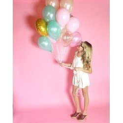 Букет из шаров персик с мятой