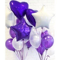 Фонтаны из шаров Сиреневая нежность