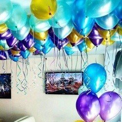 Шарики под потолок Лазурный берег 50 шт