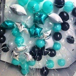 Шарики под потолок Мятный космос 50 шт