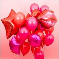 Букет из шаров Страстный поцелуй
