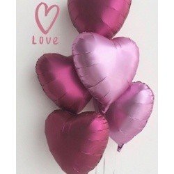 Фонтан из шаров на 8 марта Гранатовый сок