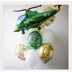 Букет из воздушных шариков на 23 февраля