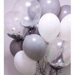 Облако шаров с гелием Тени 10 шт