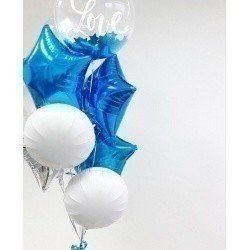 Букет из шаров Синяя любовь