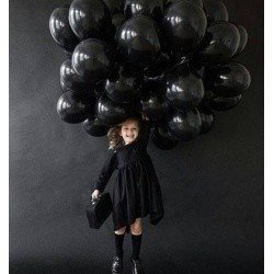 Облако шаров черных пастель 100 шт