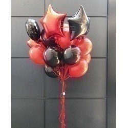 Букет из красных и черных шаров