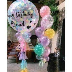 Готовое решение «С Днем Рождения» разноцветный»