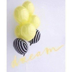 Букет из шаров «Полосатое солнце»