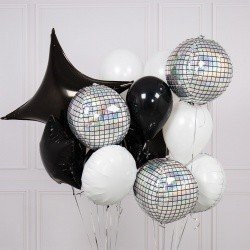 Букет из шаров «Черное и белое»