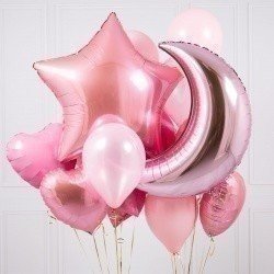 Букет из шаров «Розовая ночь»