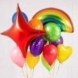 Букет из шаров «Радужная поляна»