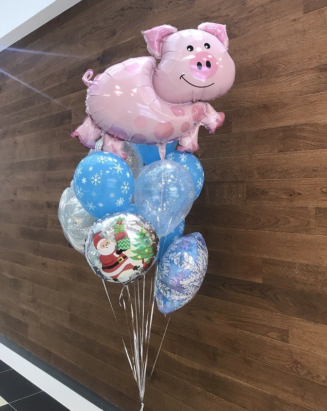Букет из шаров Свинка 