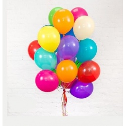 Облако шаров с гелием пастель Ассорти 15 шт