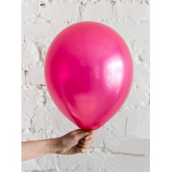 Шар ярко-розовый металлик