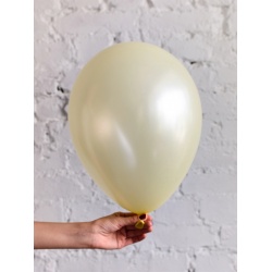 Шар кремовый металлик