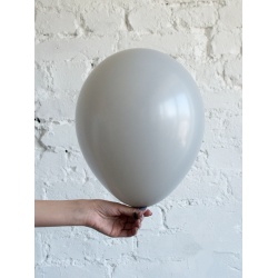 Шар светло-серый матовый