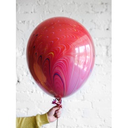 Шар Красный мраморный 