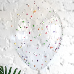 Шар с крупным разноцветным пенопластом