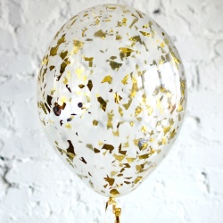 Шар с золотым конфетти