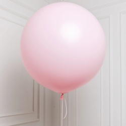 Большой шар розовый макарон