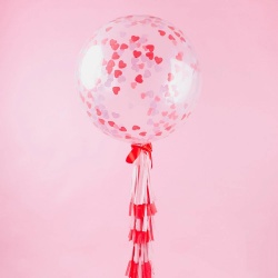 Большой шар с конфетти Сливки и карамель