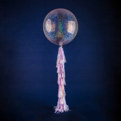 Большой шар с конфетти Радужный Снег