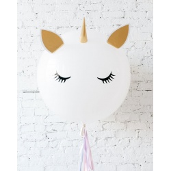 Большой шар Единорог на гирлянде