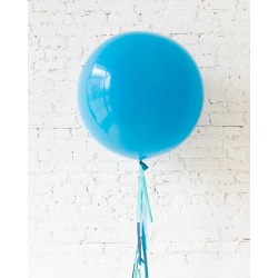 Большой шар синий на гирлянде