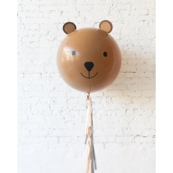 Большой шар Медведь на гирлянде