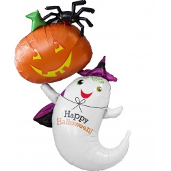 Шар фигура Привидение с тыквой