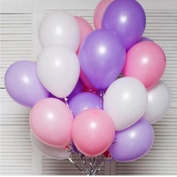 Облако из шаров нежное трио 15 шт