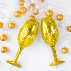 Шар фигура Бокал CHEERS Gold ПД