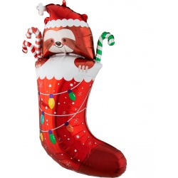 Шар фигура Носок новогодний и Ленивец