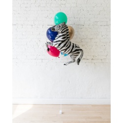 Букет из шаров с зеброй