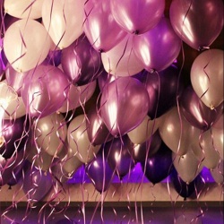 Шарики под потолок Лавандовые сны 10 шт