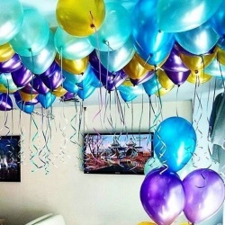 Шарики под потолок Лазурный берег 10 шт