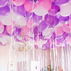 Шарики под потолок нежное трио 100 шт