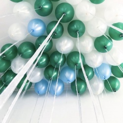 Шарики под потолок изумруды 25 шт