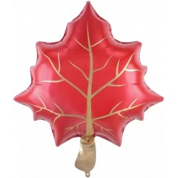 Шар фигура Лист Кленовый красный ДБ