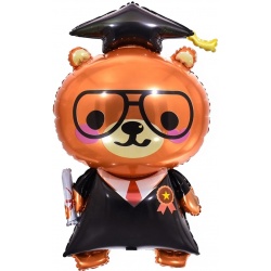 Шар фигура Медвежонок Выпускник  ДБ