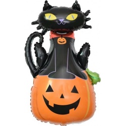 Шар фигура Кошка на тыкве
