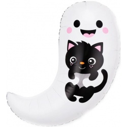 Шар фигура Привидение с котенком