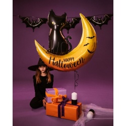 Шар фигура Черная кошка на Хэллоуин