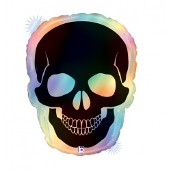 Шар фигура Череп радужный опал