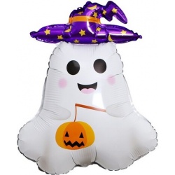 Шар фигура Маленькое привидение с тыквой