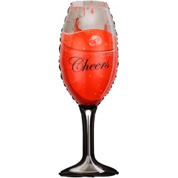 Шар фигура Бокал Шампанское на Хэллоуин