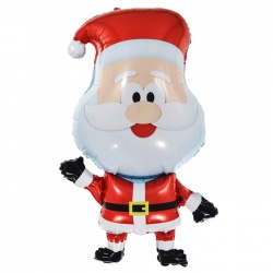 Шар фигура Веселый Дед Мороз