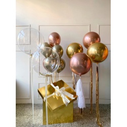 Коробка с шарами Звенящая красота